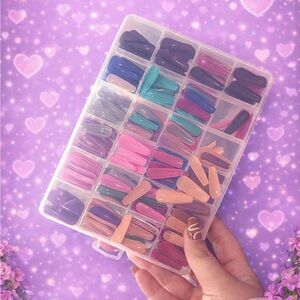 Colorful Nail Tips Set